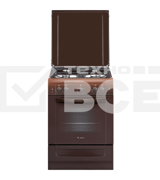 Плита газовая Gefest ПГ 6100-02 0310 коричневый, конфорок 4 шт, духовка 52 л, 60 см x 85 см x 60 см