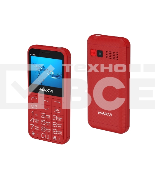 Мобильный телефон Maxvi B231ds красный