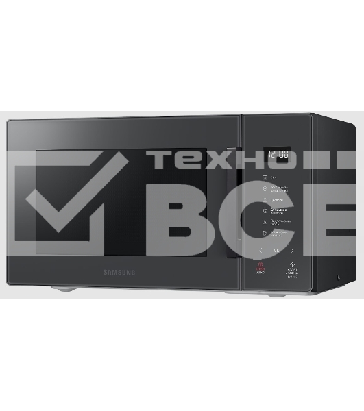 Микроволновая печь Samsung MS23T5018AC/BW антрацит, 23 л, 800 Вт, переключатели - сенсор