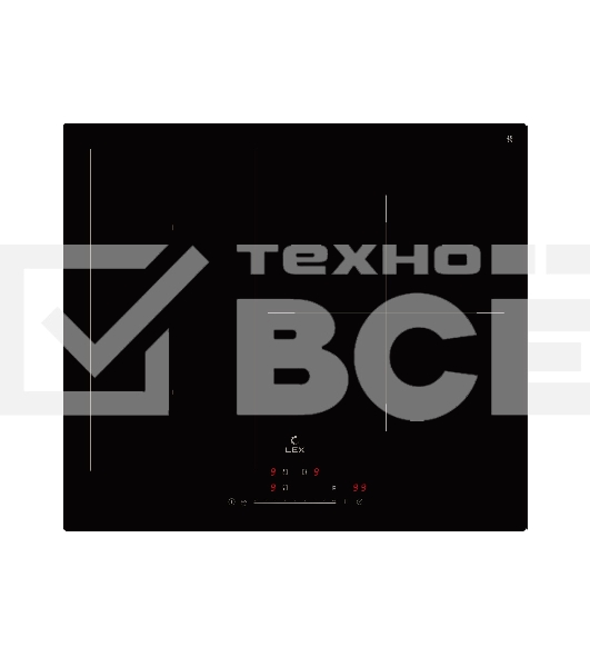 Индукционная варочная панель LEX EVI 631A BL, независимая, черный