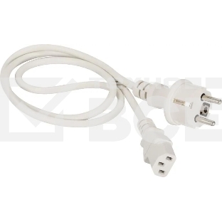 Шнур питания Lanmaster LAN-PP13/SH-0.5-WH C13-Schuko проводник.:3x0.75мм2 0.5м 220В 10А (упак.:1шт) белый