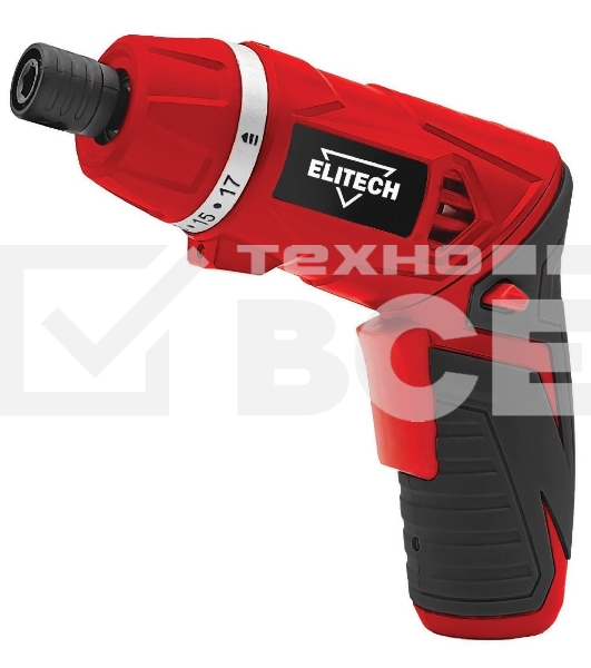 Шуруповерт Elitech ДМ ША 036Л E2201.024.01, Аккумуляторная, 3.6В, Кейс