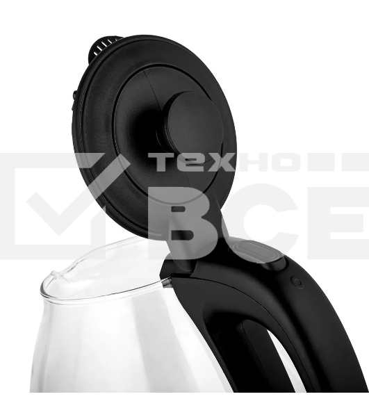 Чайник электрический BRAYER BR6106, 1100 Вт, 1 л, стеклянный, автоотключение, подсветка, черный