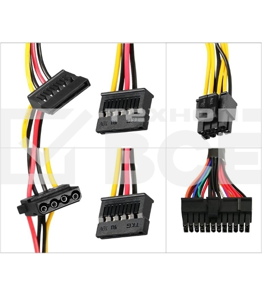 Блок питания KingPrice KPPSU400 ATX 400W (20+4pin) 120mm fan 3xSATA