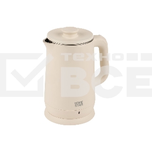 Чайник электрический Homestar HS-1006 1.8л бежевый, двойной корпус
