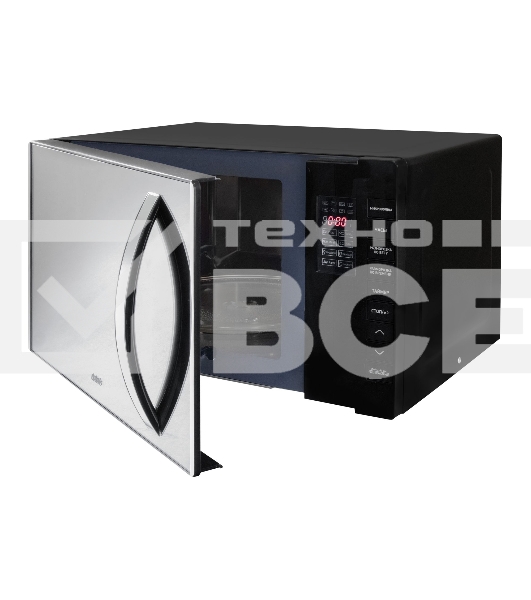 Микроволновая печь BBK 23MWS-826T/B-M черный, 23 л, 800 Вт, переключатели - кнопки