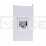 Розетка телефонная DKC Viva 45018 1-м 1 мод, RJ12, 6P6C, белый, фото3