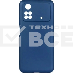 Чехол (клип-кейс) DF poOriginal-06 для Poco M4 Pro (4G) синий