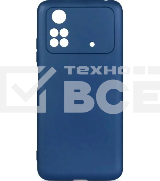 Чехол (клип-кейс) DF poOriginal-06 для Poco M4 Pro (4G) синий