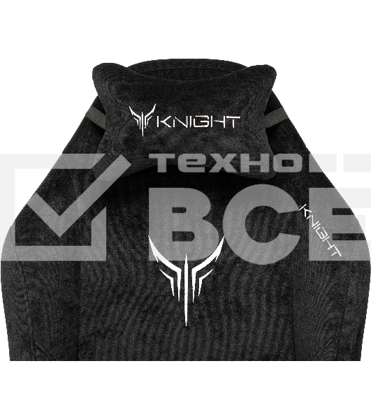 Кресло игровое Knight N1 Fabric черный Light-20, с подголов. крестовина металл