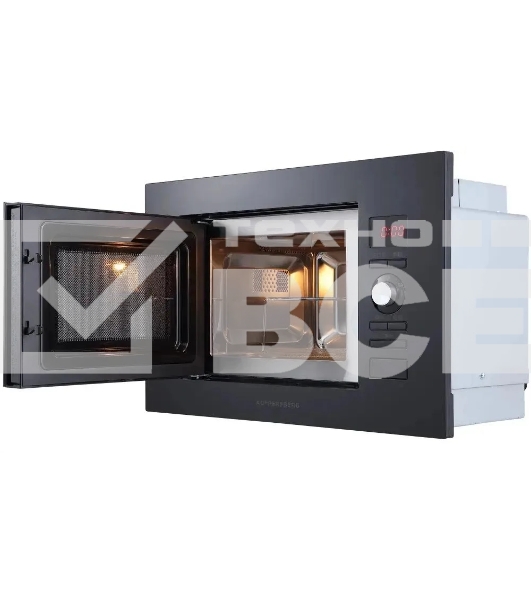 Встраиваемая микроволновая печь Kuppersberg HMW 625 B 20 л, High-Tech, 800 Вт, черный
