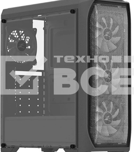 Компьютерный корпус ZALMAN N5 MF, ATX, черный, WINDOW, 1x5.25