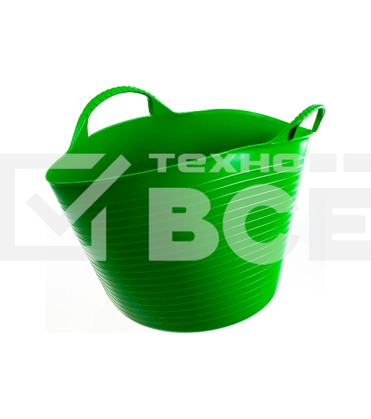 Ведро гибкое Сибртех сверхпрочное 14 л, зеленый