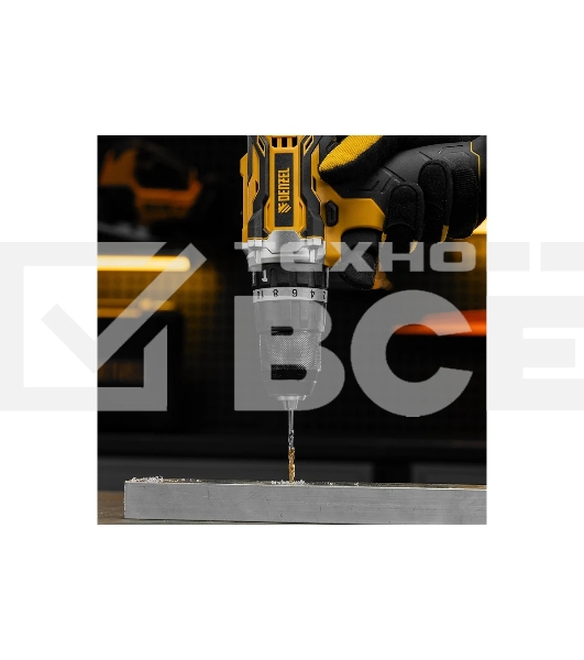 Сверло спиральное по металлу Denzel 4 x 75мм, Р6М5, Golden Tip