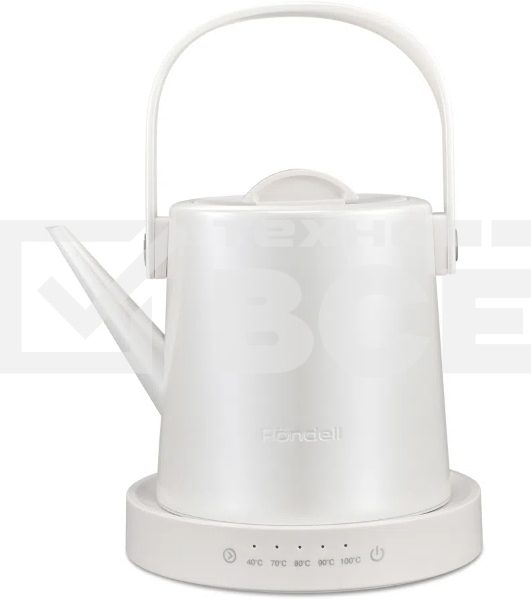 Чайник электрический Rondell RDE-WK804 1л. 1200Вт жемчужный корпус: металл