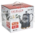 Чайник электрический DELTA LUX DE-1021 черный, фото2