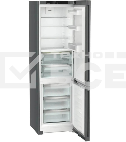 Холодильники Liebherr CBNdgc 5723-20 001 Plus темно-серый двухкамерный 255/94л морозилка снизу