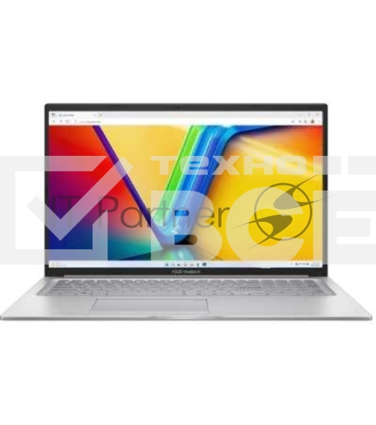 Ноутбук ASUS VivoBook 17 X1704VA-AU1107 Intel Core i7 150U 1800MHz/17.3'/1920x1080/16GB/1024GB SSD/Intel Graphics/Wi-Fi/Bluetooth/Windows 11 Pro (90NB13X1-M00MT0_Win11P) Silver