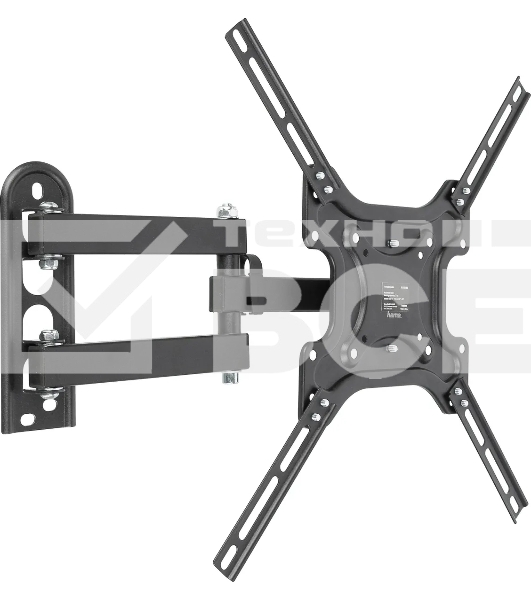 Кронштейн для телевизора Hama R1 118156 черный, 32'-65' макс. 25 кг, настенный, поворотно-выдвижной и наклонный