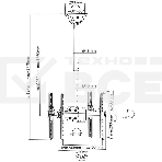 Кронштейн для телевизора Arm Media LCD-1750 черный, 26'-65' макс. 90 кг, потолочный, поворот и наклон, фото10
