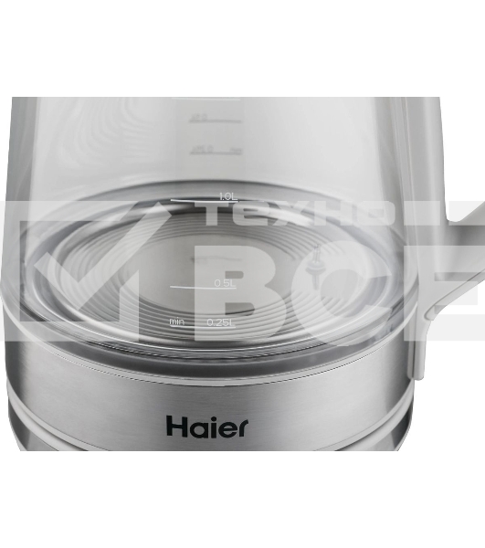 Чайник электрический Haier HK-501 1.7л. 2400Вт серый корпус: стекло/пластик (TD0036930RU)
