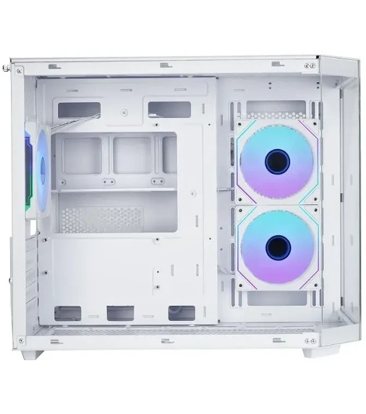 Корпус mATX Eurocase M2771 white, без БП, закаленное стекло 2 стороны