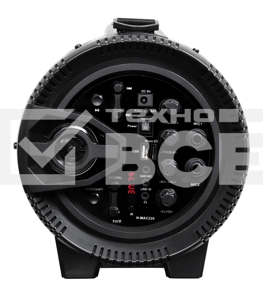 Минисистема Hyundai H-MAC220 черный 45Вт/FM/USB/BT/SD/MMC