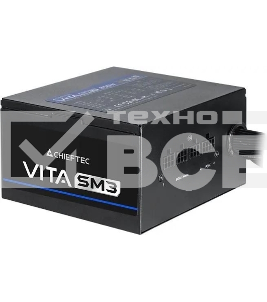 Блок питания Chieftec Vita SM3 BPX-750-C (ATX 3.1, 750W, 80 PLUS BRONZE, Active PFC, 120мм fan, Semi-modular Cable Management) Retail