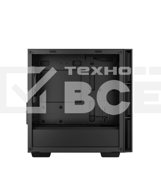Компьютерный корпус Deepcool CH360 без БП, боковое окно (закаленное стекло), 2x140мм ARGB LED вентилятор спереди и 1x120мм ARGB LED вентилятор сзади, черный, mATX