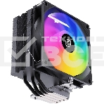 Устройство охлаждения(кулер) Oklick OG-CPC180FRGB-PWM1 RGB Soc-AM5/AM4/1151/1200/2066/2011/1700 черный 4-pin 20dB Al+Cu 180W 820gr Ret, фото4
