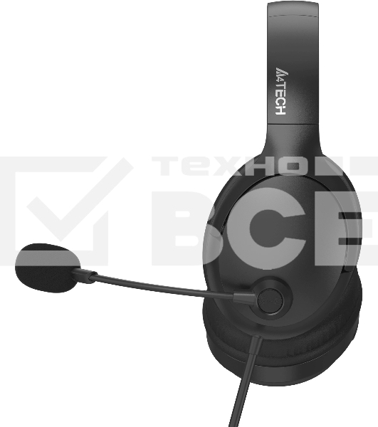 Наушники с микрофоном A4Tech Fstyler FH280U черный 2м мониторные USB оголовье
