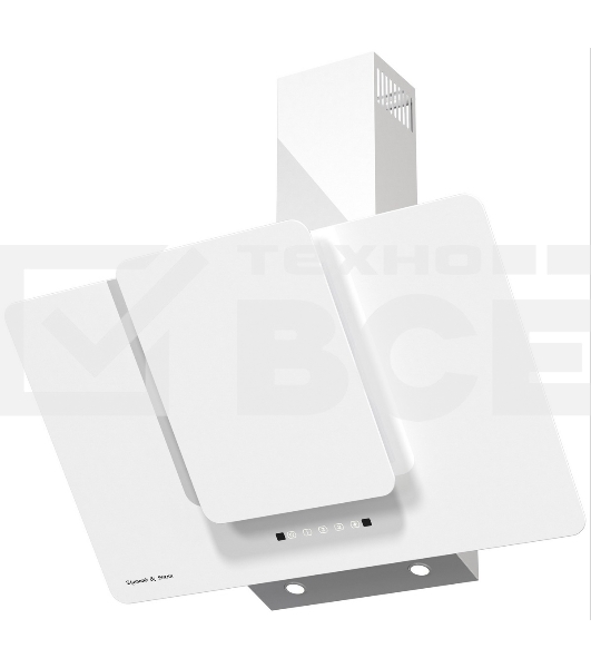 Вытяжка каминная Zigmund & Shtain K 150.9 W белый, сенсорное управление