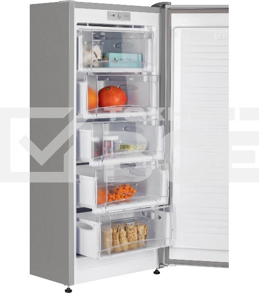 Морозильная камера NordFrost DF 263 SAP серебристый, 150л, 5 ящиков