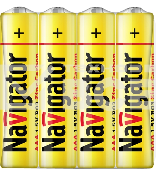 Элемент питания NAVIGATOR NBT-NS-R03-SH4, 1.5 В