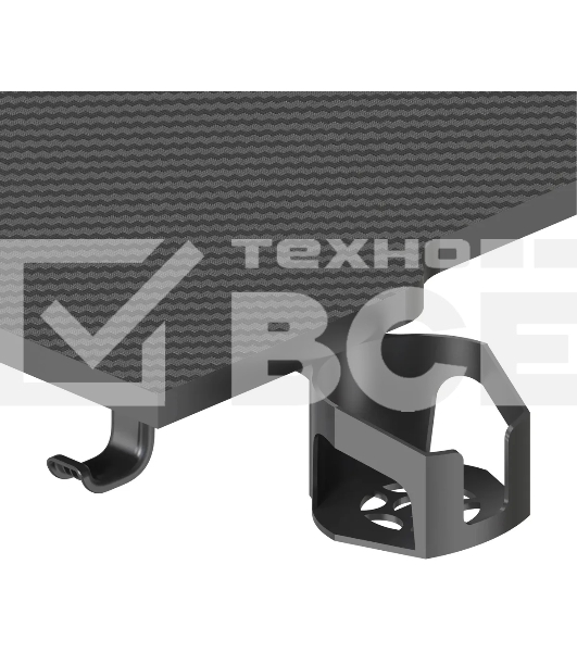 Стол для компьютера Cactus CS-EDXL-GbK столешница МДФ, черный карбон, каркас черный 140x60 см