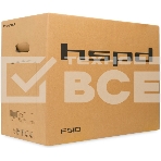 Компьютерный корпус без блока питания HSPD F510, Panoramic Mid Tower, черный, TG, 0.5 SPCC, no fans ATX, mATX, mITX 180/280/160мм 1x2.5', 1x3.5', 7xPCI 1xUSB-A 3.0, 1xUSB-A 1.0 356x218x467мм, фото2