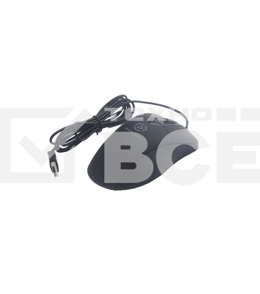 Мышь проводная Raskat M018 черный, 3200 dpi, USB, кнопки - 6