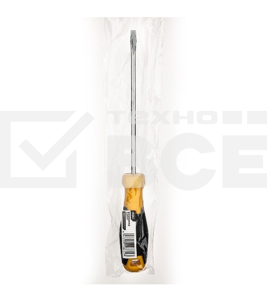 Отвертка шлицевая Deli DL6351501 5х150мм Материал: CR-V. Двухкомпонентная ручка. Хромированная