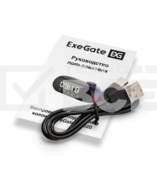 Колонка-часы ExeGate Yo 520 Bluetooth 3 Вт черный