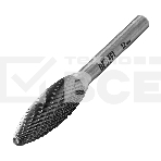 Борфреза по металлу Denzel твердосплавная, элипсообразная, тип-H, 12 мм, фото 1