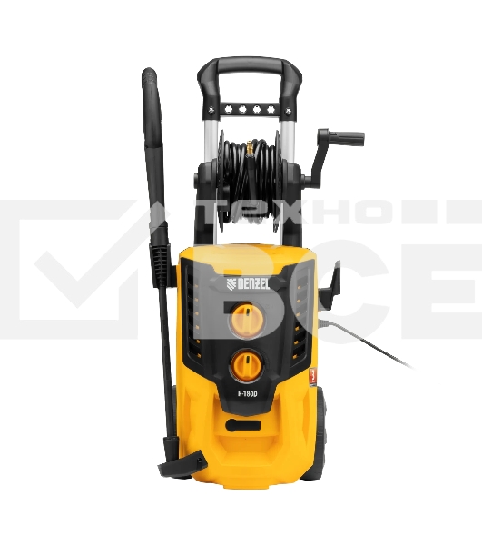 Моечная машина высокого давления Denzel R-180D, 2200 Вт, 180 бар, 380 л/ч, с барабаном