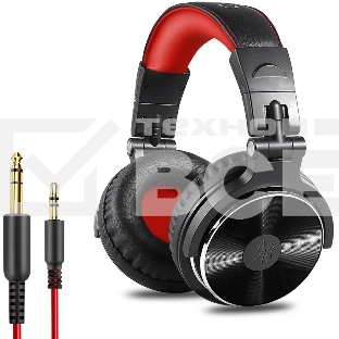 Гарнитура OneOdio Studio Pro 10 черный/красный, проводная, 3.5 мм