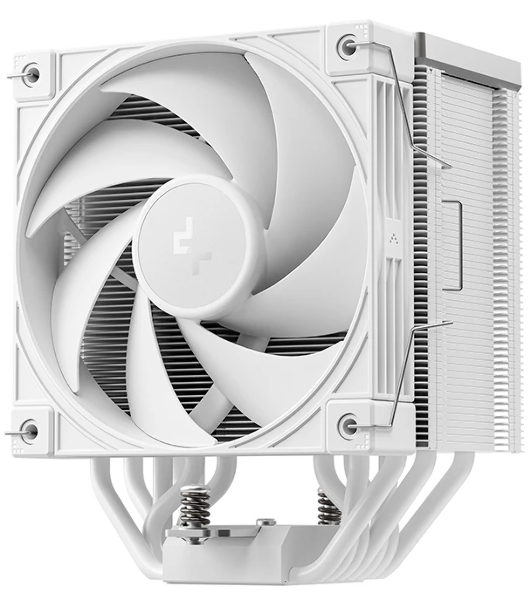Кулер для процессора DEEPCOOL AK700 DIGITAL WH LGA1851/1700/1200/115X/AM5/AM4 (9шт/кор, TDP 260W, PWM, Fan 120mm, 7 тепл. трубок, Copper Base, белый) RET