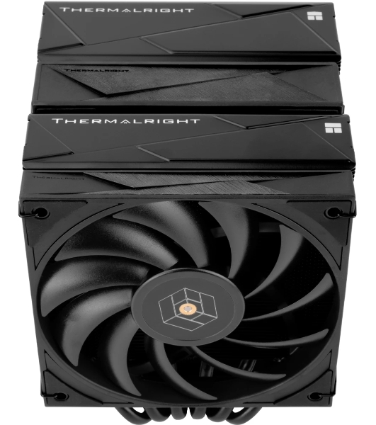 Устройство охлаждения (кулер) Thermalright Royal Knight 120 Soc-AM5/AM4/1200/1700/1851 черный 4-pin 28.4dB Al+Cu Ret (RK120-BL)