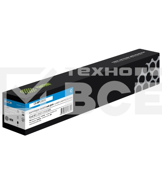 Картридж лазерный Cactus CS-MPC3000C (842033) голубой (15000 стр.) для Ricoh MPC2000/C2500/C3000