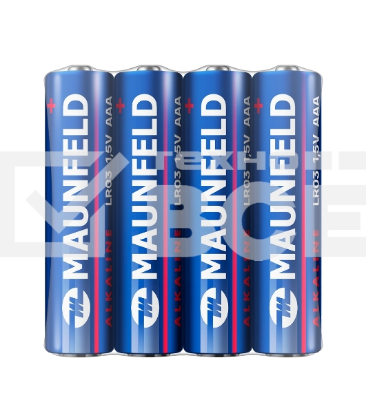 Батарейки Maunfeld Alkaline ААА(LR03 MBLR03-SR40, спайка 4 шт., 1.5 В