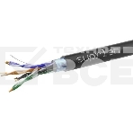 Кабель информационный Suprlan Standard 01-1028-1, кат.5E FTP 4 парыX24AWG, PE внешний 305м, черный, фото 1