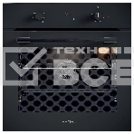 Духовой шкаф электрический встраиваемый Krona MAGNETE 60 BL/BL черный, фото 1