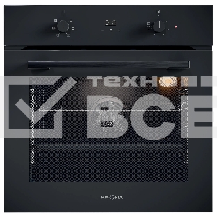 Духовой шкаф электрический встраиваемый Krona MAGNETE 60 BL/BL черный