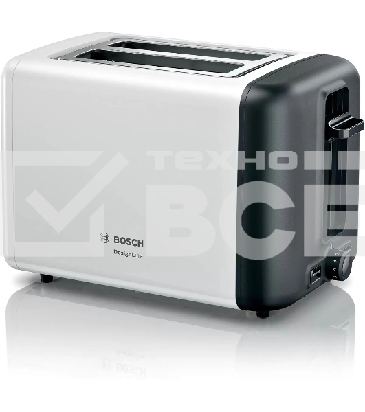 Тостер Bosch TAT3P421 970Вт белый